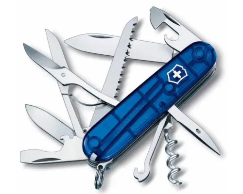 Офицерский нож Huntsman 91, прозрачный синий Офицерский нож Huntsman 91, прозрачный синий