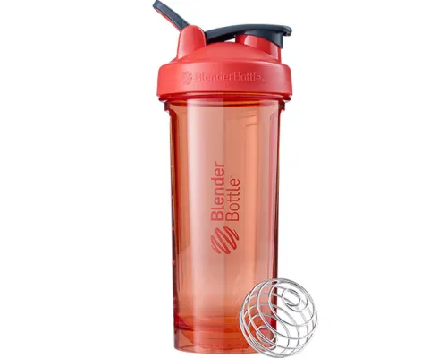 Спортивный шейкер Pro28 Full Color, красный (коралловый)