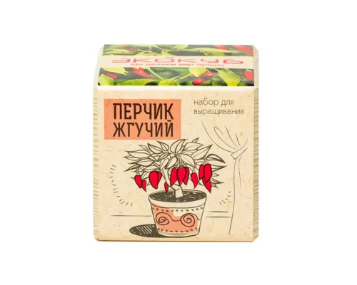 Набор для выращивания «Экокуб», перчик жгучий Набор для выращивания «Экокуб», перчик жгучий