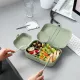 Набор ланчбоксов со столовыми приборами Pascal Organic, зеленый