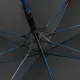 Зонт-трость с цветными спицами Color Style ver.2, синий с черной ручкой