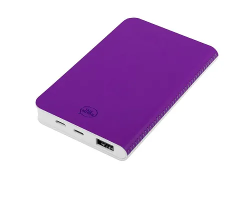 Универсальный аккумулятор "Franki" (4000mAh),белый с фиолетовым, 7,5х12,1х1,1см