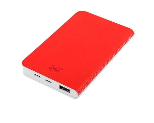 Универсальный аккумулятор "Franki" (4000mAh),белый с красным, 7,5х12,1х1,1см