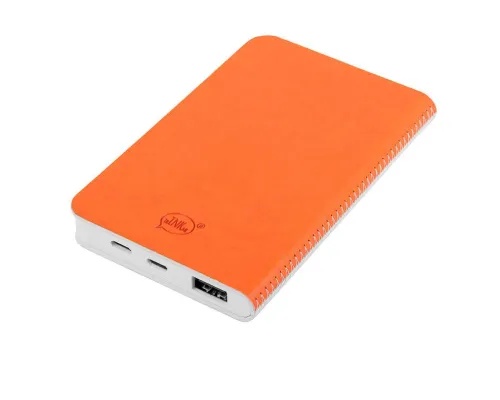 Универсальный аккумулятор "Franki (4000mAh),белый с оранжевым, 7,5х12,1х1,1см