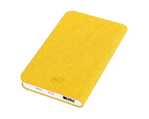 Универсальный аккумулятор "Provence" (4000mAh),желтый, 7,5х12,1х1,1см, искусственная кожа,пл