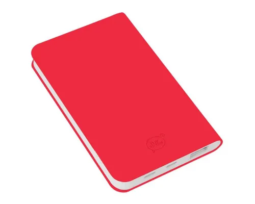 Универсальный аккумулятор "Silki" (4000mAh),красный, 7,5х12,1х1,1см, искусственная кожа,плас
