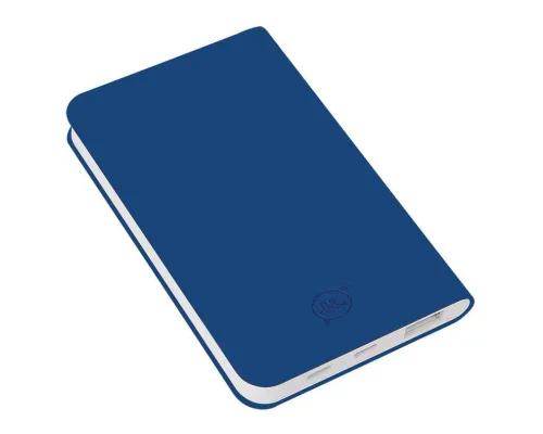 Универсальный аккумулятор "Silki" (4000mAh),темно-синий, 7,5х12,1х1,1см, искусственная кожа,
