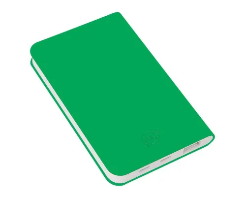 Универсальный аккумулятор "Silki" (4000mAh),зеленый, 7,5х12,1х1,1см, искусственная кожа,плас