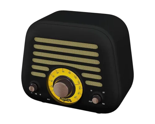 Колонка беспроводная RETRO L, цвет черный Колонка беспроводная RETRO L, цвет черный