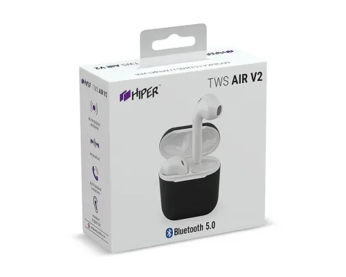 Наушники беспроводные с зарядным боксом TWS AIR V2, цвет белый