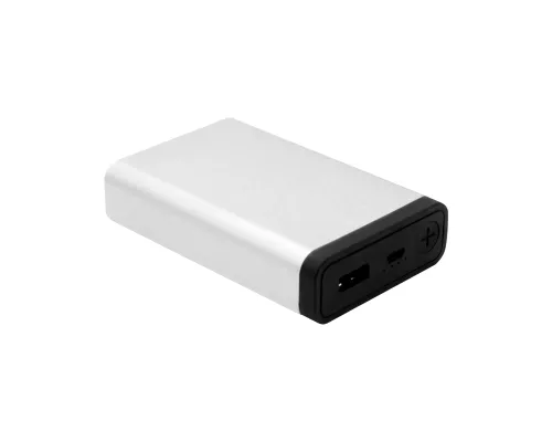 Внешний аккумулятор MeToo  10000 mAh, металлический