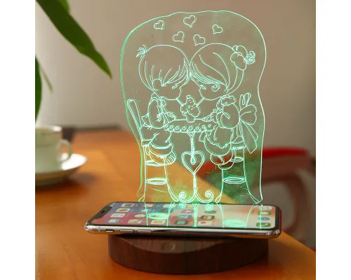 Беспроводное зарядное устройство – ночник Light Up Беспроводное зарядное устройство – ночник Light Up