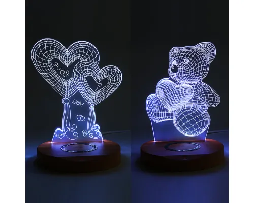 Беспроводное зарядное устройство – ночник Light Up Беспроводное зарядное устройство – ночник Light Up