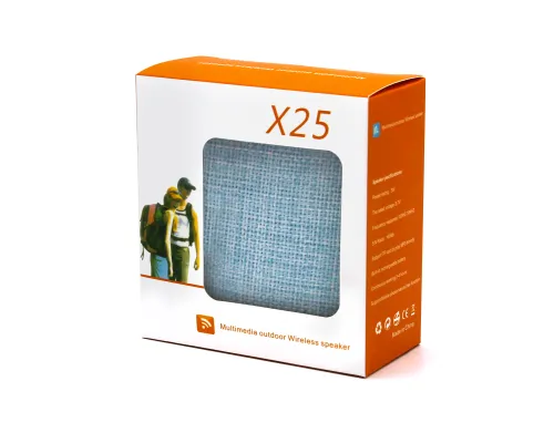 Беспроводная Bluetooth колонка X25 Outdoor (BLTS01), синяя Беспроводная Bluetooth колонка X25 Outdoor (BLTS01), синяя