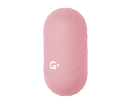 Наушники беспроводные GEOZON WAVE, с зарядным боксом, покрытие soft touch, розовые