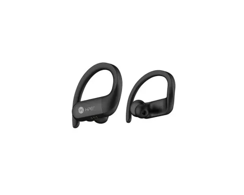 Наушники беспроводные с зарядным боксом HIPER TWS SPORT V2, цвет черный Наушники беспроводные с зарядным боксом HIPER TWS SPORT V2, цвет черный