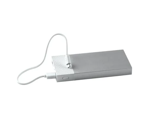 Универсальный аккумулятор "Slim Pro" (10000mAh),белый, 13,8х6,7х1,5 см,пластик,металл