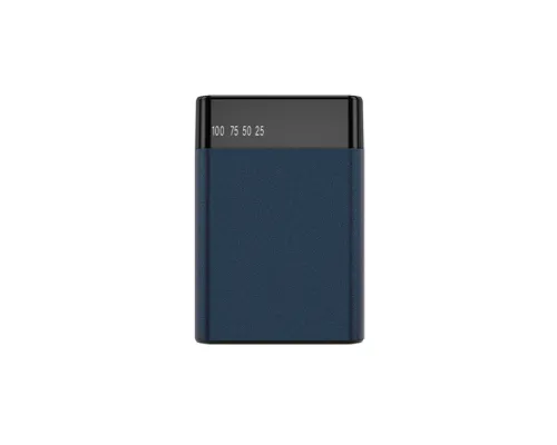 Внешний аккумулятор в металлическом корпусе Apria, 10000 mAh, синий