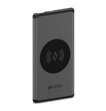 Универсальный аккумулятор NANO V Space Gray 5000 мАч, с беспроводной зарядкой в алюминиевом корпусе
