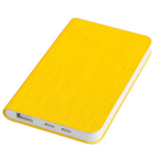Универсальный аккумулятор "Provence" (4000mAh),желтый, 7,5х12,1х1,1см, искусственная кожа,пл