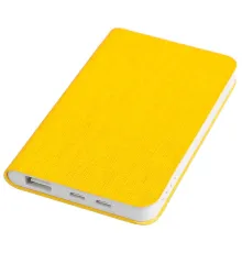 Универсальный аккумулятор "Provence" (4000mAh),желтый, 7,5х12,1х1,1см, искусственная кожа,пл