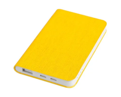 Универсальный аккумулятор "Provence" (4000mAh),желтый, 7,5х12,1х1,1см, искусственная кожа,пл
