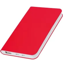 Универсальный аккумулятор "Silki" (4000mAh),красный, 7,5х12,1х1,1см, искусственная кожа,плас