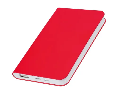 Универсальный аккумулятор "Silki" (4000mAh),красный, 7,5х12,1х1,1см, искусственная кожа,плас