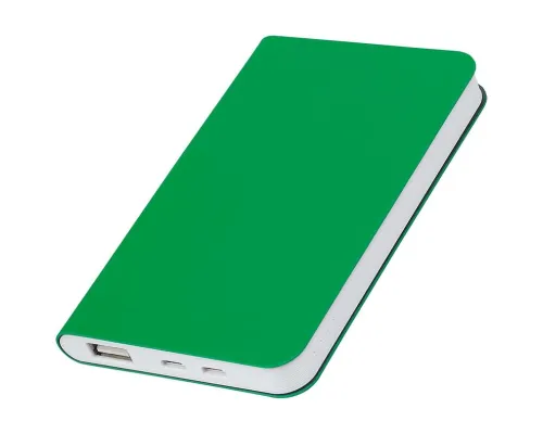 Универсальный аккумулятор "Silki" (4000mAh),зеленый, 7,5х12,1х1,1см, искусственная кожа,плас