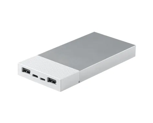 Универсальный аккумулятор "Slim Pro" (10000mAh),белый, 13,8х6,7х1,5 см,пластик,металл