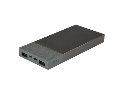 Универсальный аккумулятор "Slim Pro" (10000mAh),серый, 13,8х6,7х1,5 см,пластик,металл