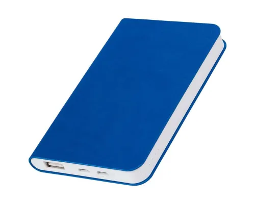 Универсальный аккумулятор "Softi" (4000mAh),синий, 7,5х12,1х1,1см, искусственная кожа,пл