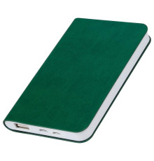 Универсальный аккумулятор "Softi" (4000mAh),зеленый, 7,5х12,1х1,1см, искусственная кожа,пл