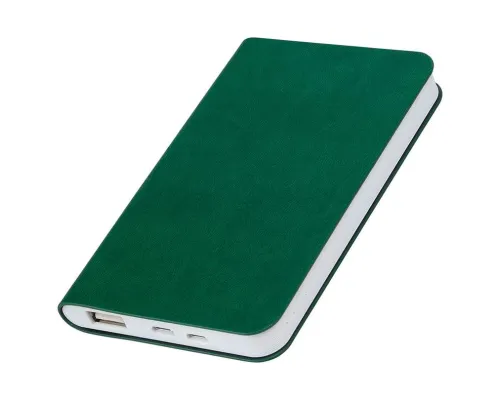 Универсальный аккумулятор "Softi" (4000mAh),зеленый, 7,5х12,1х1,1см, искусственная кожа,пл