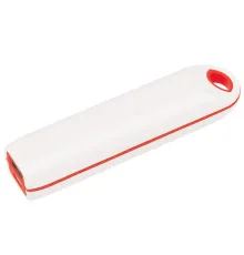 Универсальный аккумулятор "Timber" (2000mAh),белый с красным, 11х2,1х2,4 см,пластик