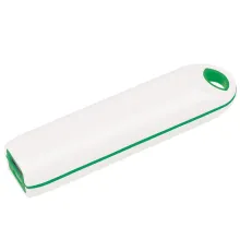 Универсальный аккумулятор "Timber" (2000mAh),белый с зеленым, 11х2,1х2,4 см,пластик