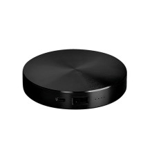 Универсальный аккумулятор "UFO" (6000mAh) в подарочной коробке, черный,8,6х1,5 см,металл