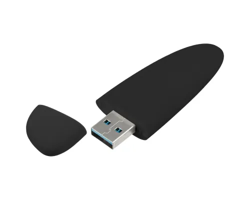 Флешка Pebble Type-C, USB 3.0, черная, 32 Гб Флешка Pebble Type-C, USB 3.0, черная, 32 Гб