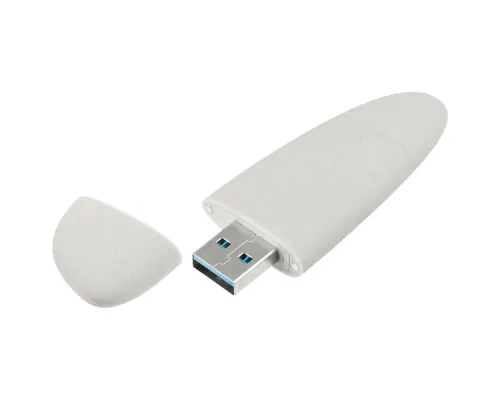 Флешка Pebble Type-C, USB 3.0, светло-серая, 16 Гб Флешка Pebble Type-C, USB 3.0, светло-серая, 16 Гб