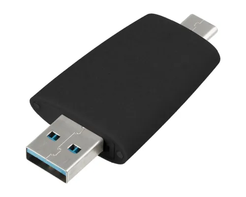 Флешка Pebble Type-C, USB 3.0, черная, 16 Гб Флешка Pebble Type-C, USB 3.0, черная, 16 Гб