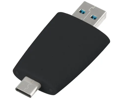 Флешка Pebble Type-C, USB 3.0, черная, 16 Гб Флешка Pebble Type-C, USB 3.0, черная, 16 Гб
