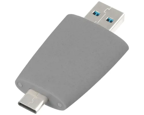 Флешка Pebble Type-C, USB 3.0, серая, 16 Гб Флешка Pebble Type-C, USB 3.0, серая, 16 Гб