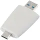 Флешка Pebble Type-C, USB 3.0, светло-серая, 16 Гб