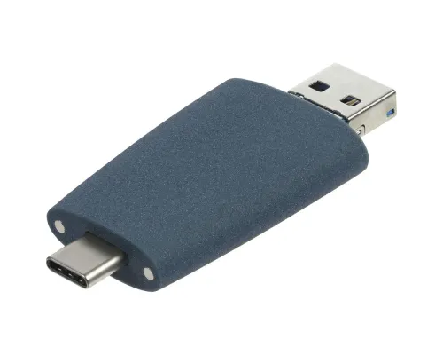 Флешка Pebble Universal, USB 3.0, серо-синяя, 32 Гб Флешка Pebble Universal, USB 3.0, серо-синяя, 32 Гб