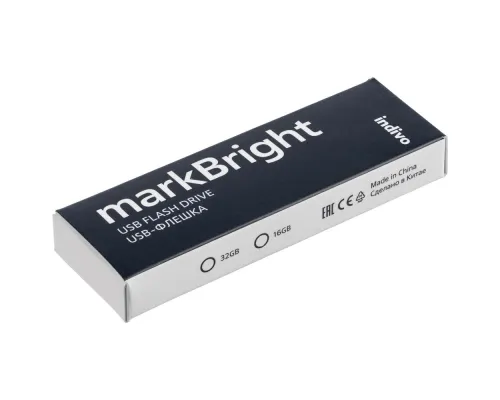 Флешка markBright с синей подсветкой, 16 Гб Флешка markBright с синей подсветкой, 16 Гб