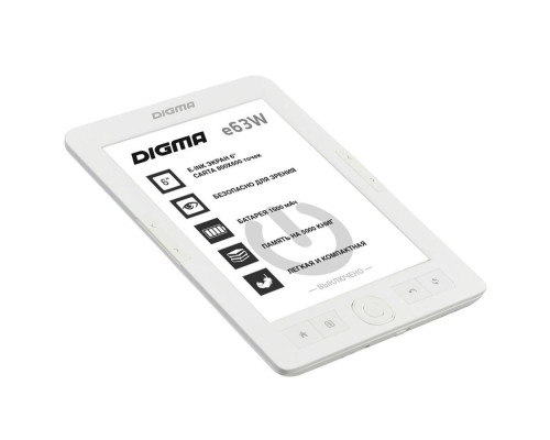 Электронная книга Digma E63W, белая