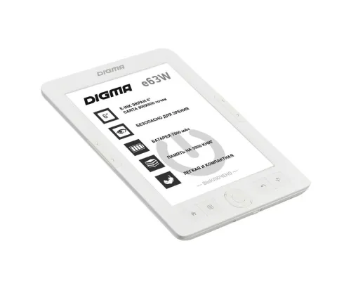 Электронная книга Digma E63W, белая Электронная книга Digma E63W, белая