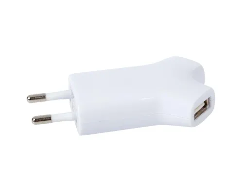 Сетевое зарядное устройство Uniscend Double USB, белое Сетевое зарядное устройство Uniscend Double USB, белое