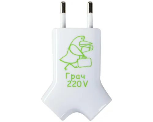 Сетевое зарядное устройство Uniscend Double USB, белое Сетевое зарядное устройство Uniscend Double USB, белое