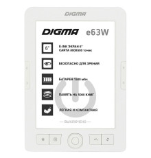 Электронная книга Digma E63W, белая